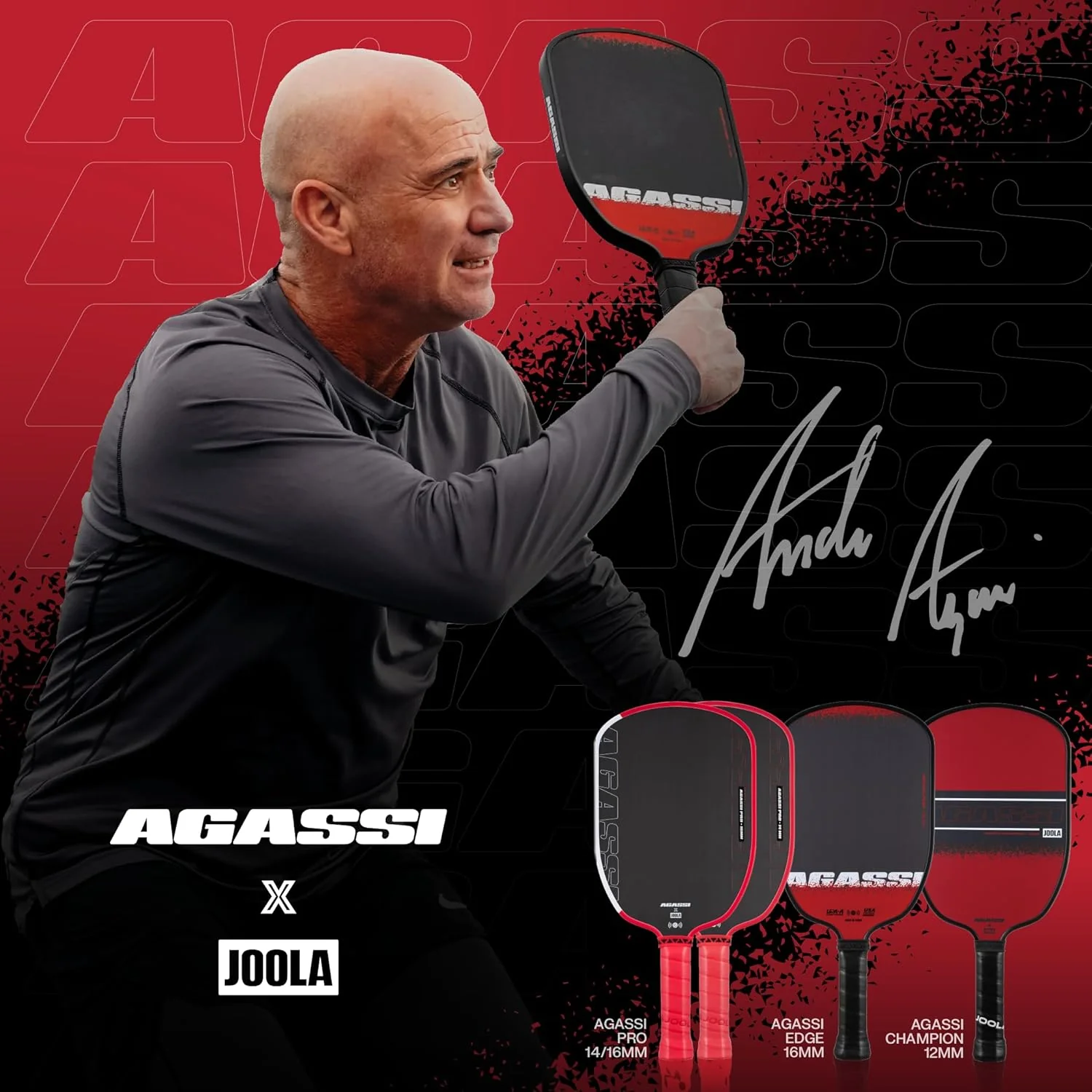 JOOLA Agassi Pro 16mm Pickleball Paddle - Image 17