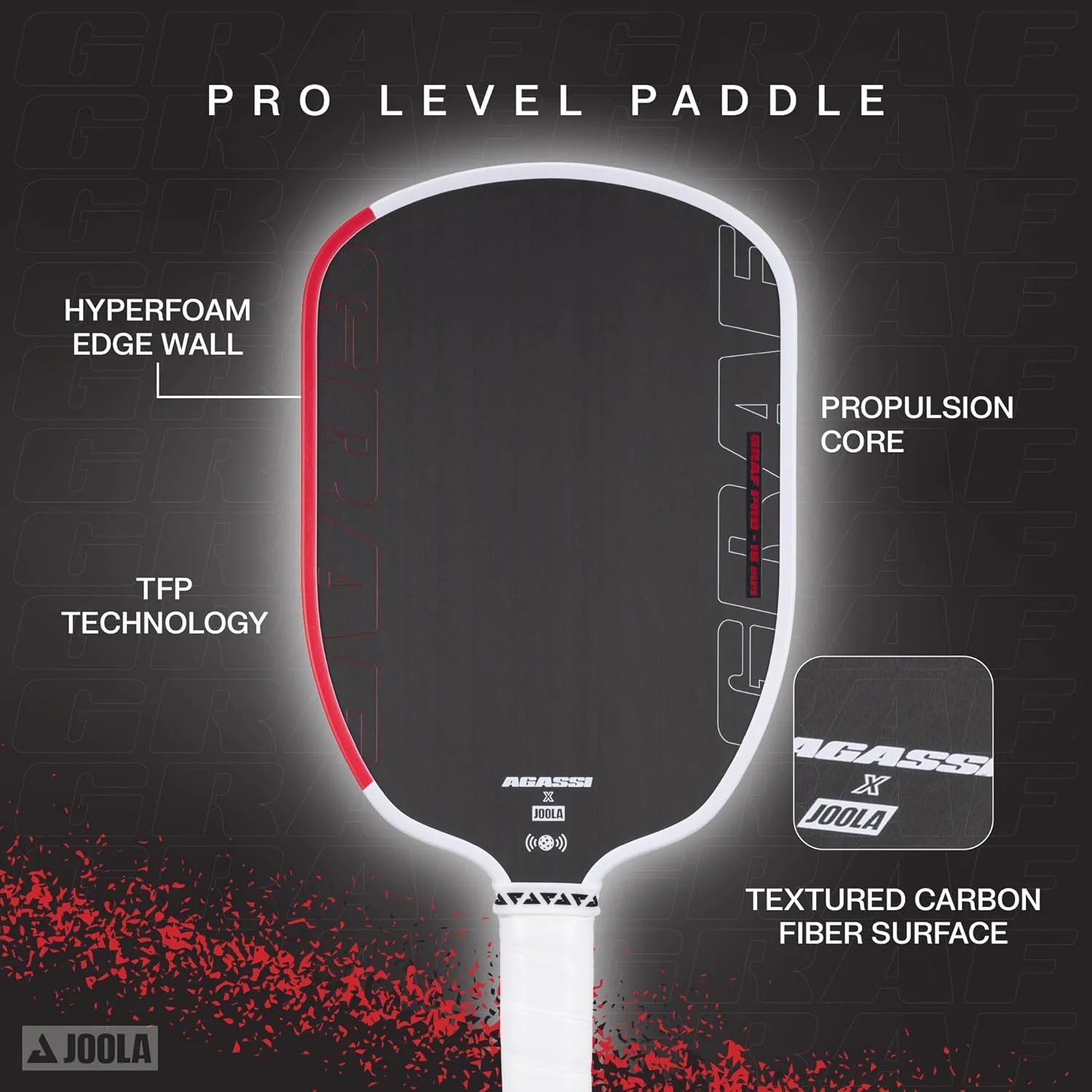 JOOLA Graf Pro 16mm Pickleball Paddle - Image 9