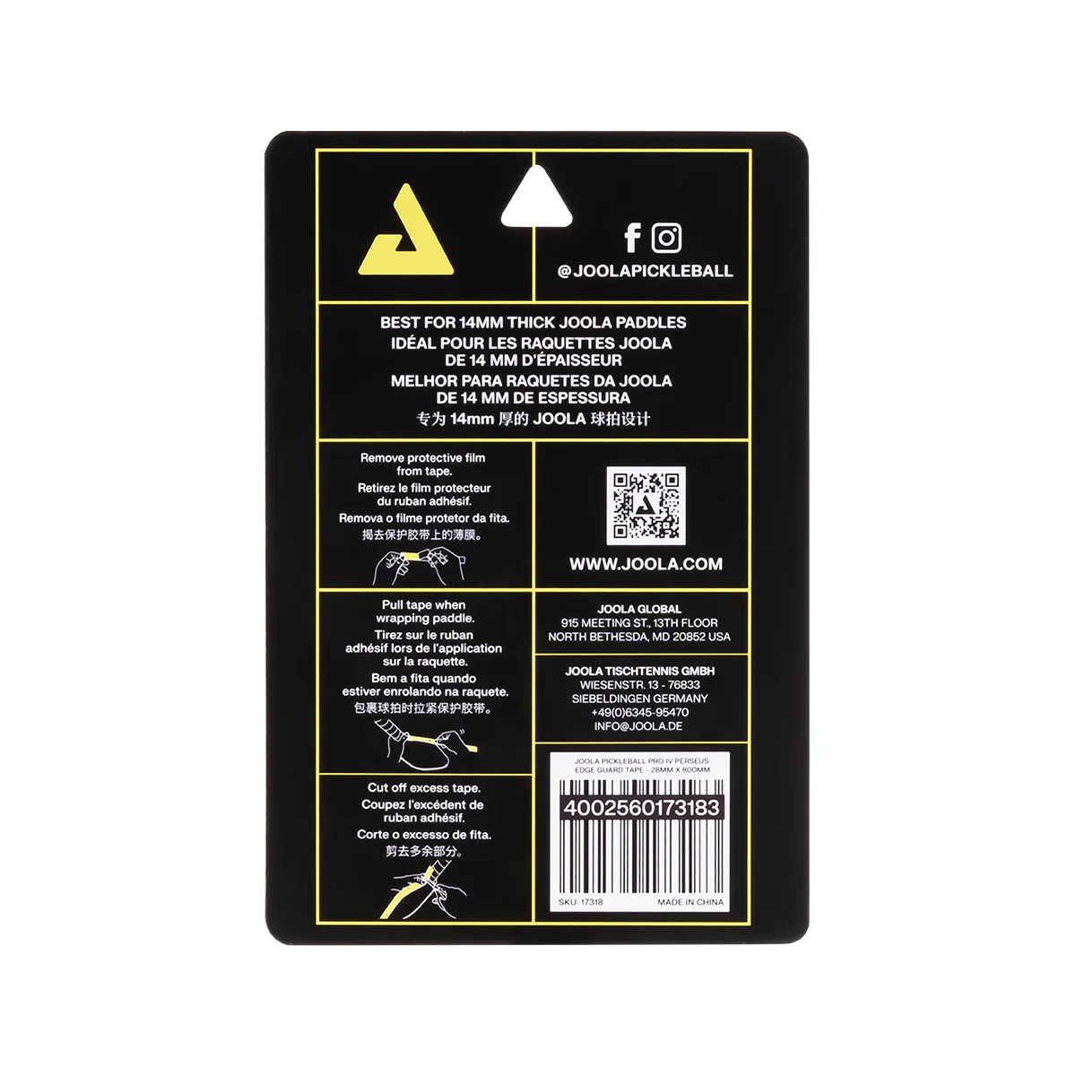 JOOLA Pro IV Pickleball Edge Guard Tape - Image 9