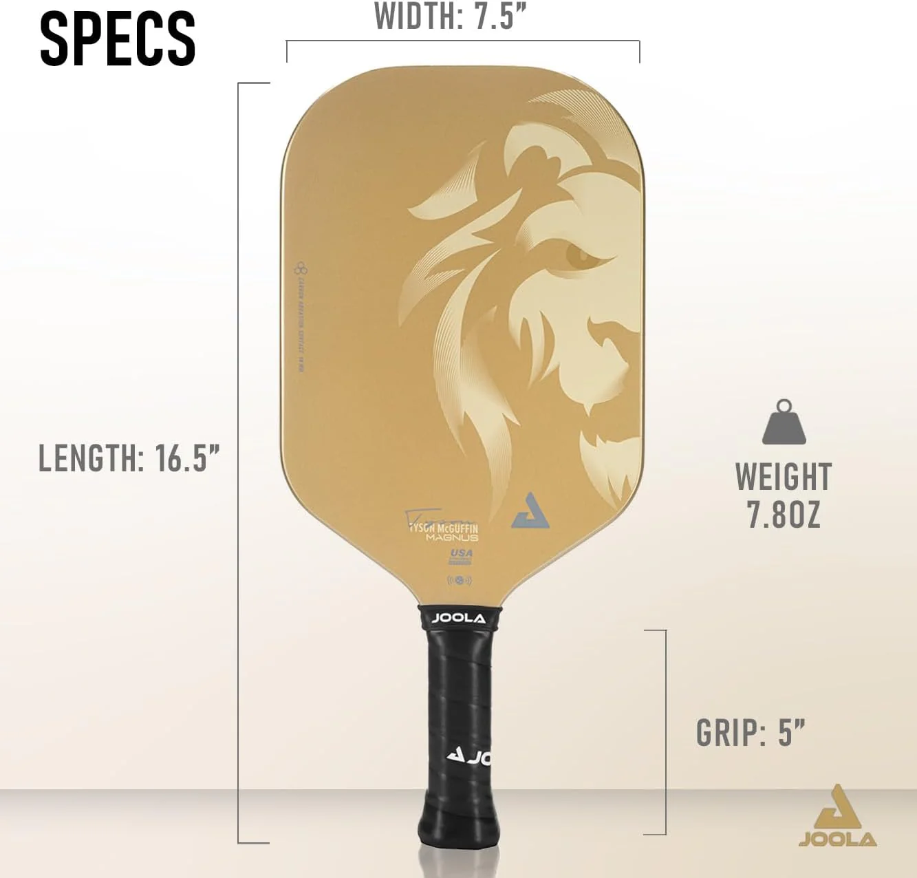 JOOLA Tyson McGuffin Magnus CAS 14mm Pickleball Paddle - Image 5