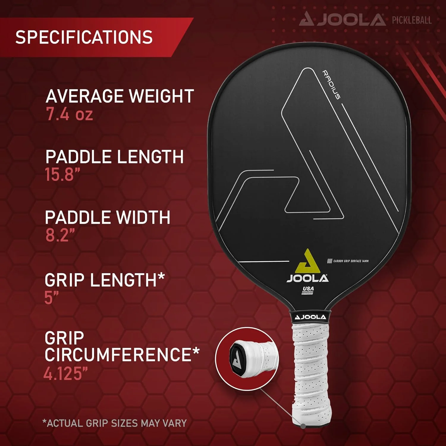 JOOLA Radius CGS 14 Pickleball Paddle - Image 5