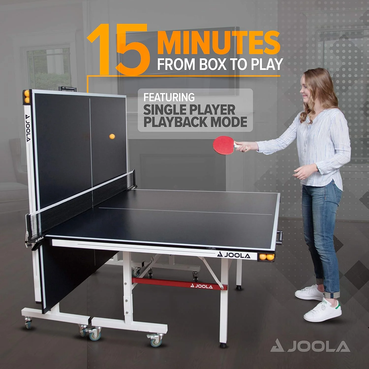 JOOLA Rapid Play 250 Table Tennis Table (25mm) - Image 9