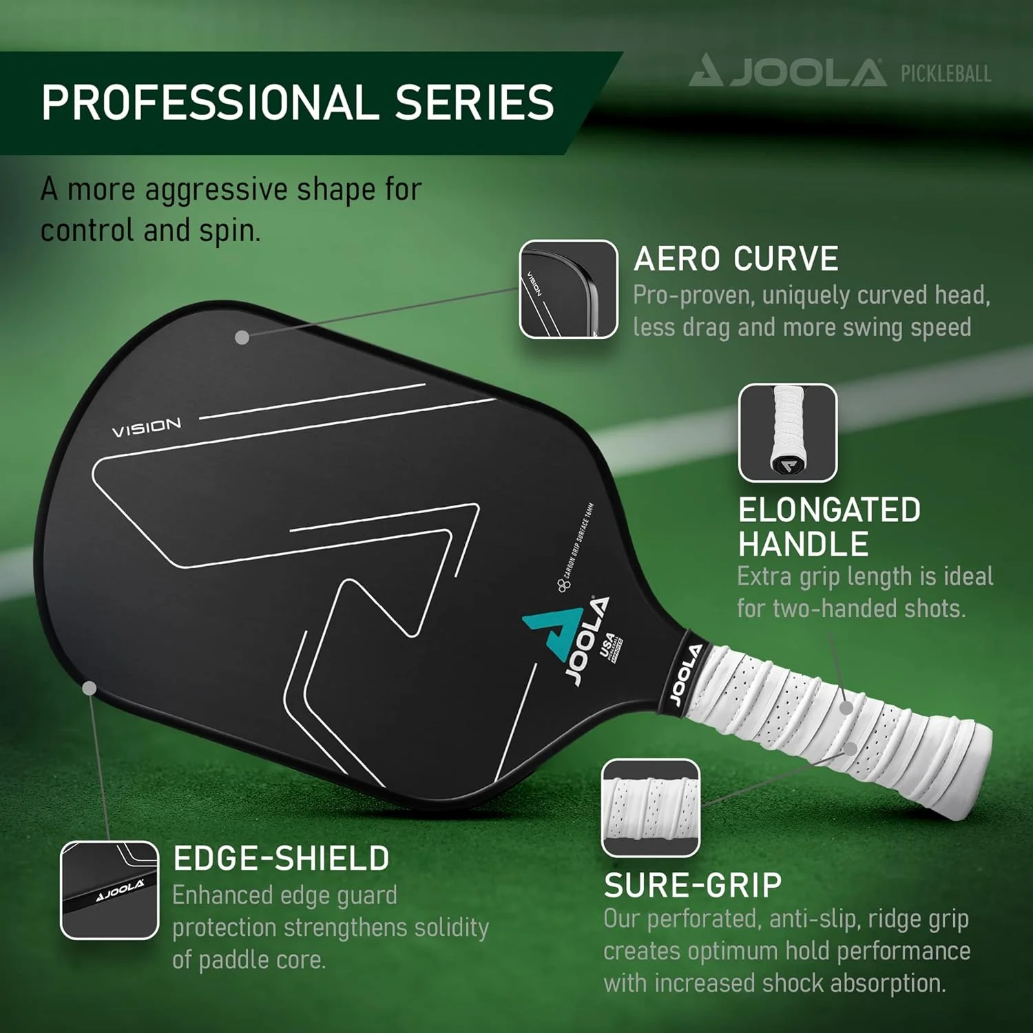 JOOLA Vision CGS 16 Pickleball Paddle - Image 6